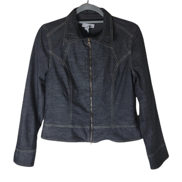 Hennes for H&M girls zip up denim jacket size 10 - Picture 1 of 7